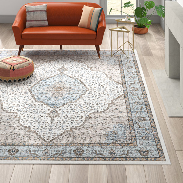 Langley Street Weingartner Oriental Blue Area Rug & Reviews | Wayfair
